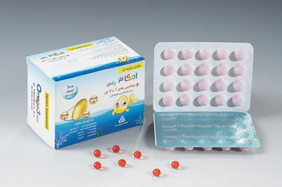 کپسول ژلاتینی امگا 3 پلاس دانا مناسب کودکان و نوجوانان100عددی