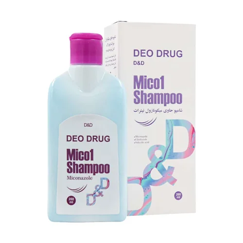شامپو ضد شوره حاوی میکونازول نیترات دئودراگ 200 میلی لیتر،DeoDrug Mico1 Shampoo 200 ml