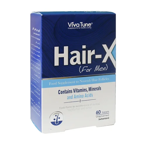 قرص هیر ایکس آقایان ویواتیون 60 عدد_Viva Tune Hair-X For Men 60 Tabs