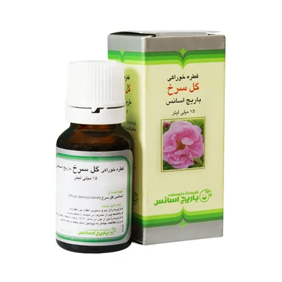قطره خوراکی گل سرخ باریج اسانس ۱۵ میلی ‎لیتر | Barij Essence Rose Oral Drop 15 ml