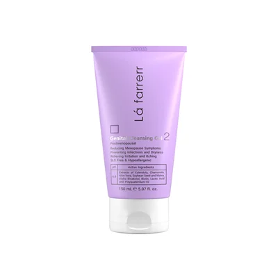 ژل شستشوی بهداشتی بانوان لافارر (2) مناسب برای دوران یائسگی/ 150 میل Lafarrerr Genital Cleansing Gel 2 Postmenopausal