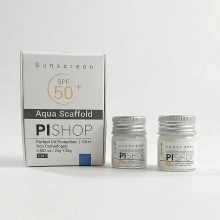 کرم ضد آفتاب پوست چرب پی شاپ SPF50 (بژ طبیعی)