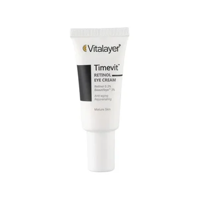 کرم دور چشم ضد چروک ویتالیر 15 میلی لیتر_Vitalayer) Timevite Retinol Eye Cream 20 ml)