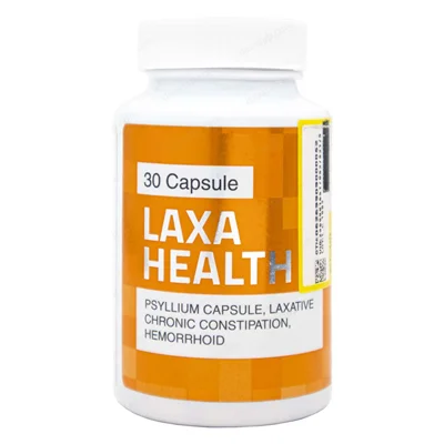 کپسول ملین پسیلیوم لاکسا هلث30عددی_Laxa Health Psyllium