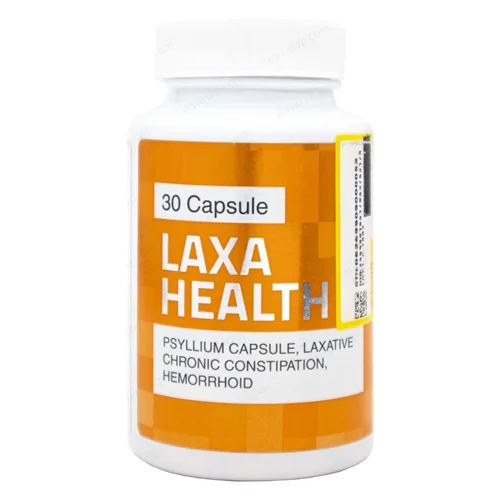 کپسول ملین پسیلیوم لاکسا هلث30عددی_Laxa Health Psyllium