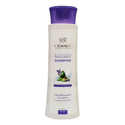 شامپو آووکادو و ویتامین F سینره Cinere Avacado Intense Repair Shampoo For Dry and Damaged Hair 250 ml