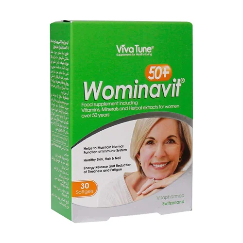 کپسول نرم ومیناویت بالای ۵۰ سال ویواتیون ۳۰ عددی-Viva Tune Wominavit 50+ 30 Softgels