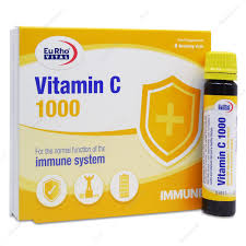ویال خوراکی ویتامین C 1000 میلی گرم یوروویتال 6 عدد Eurhovital Vitamin C 1000 6 Drinking Vials