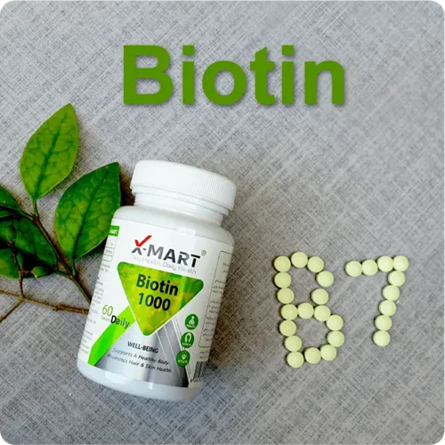 قرص بیوتین 1000 ایکس مارت 60 عدد X Mart Biotin 1000 mcg 60 Tabs