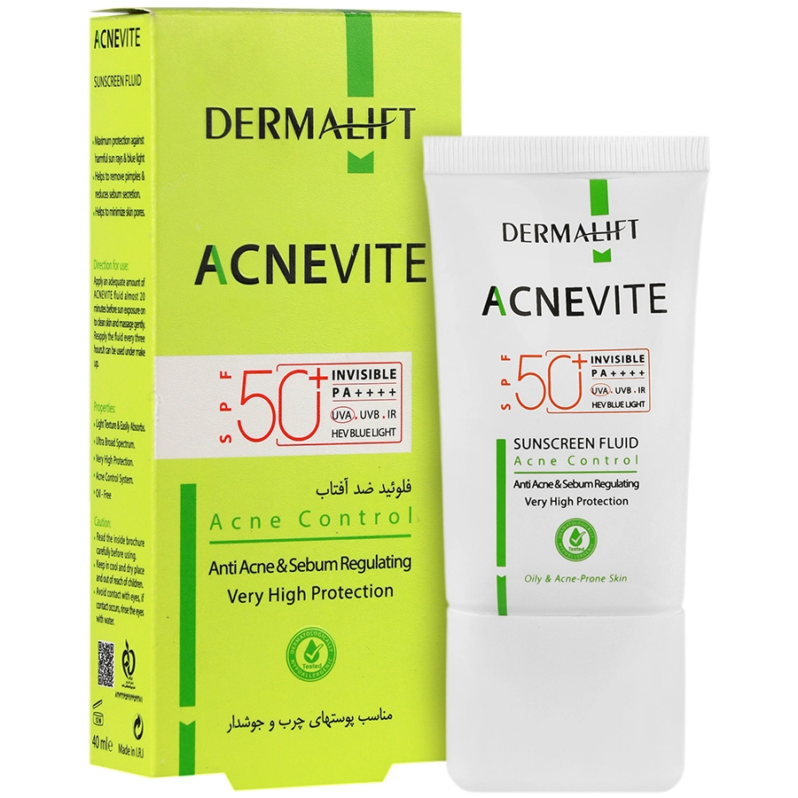 فلوئید ضد آفتاب آکنویت SPF50(بی رنگ)