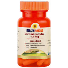 کروم اکسترا 400 میکروگرم هلث اند مور 30 عددی Chromium Extra 400 mcg Health And More