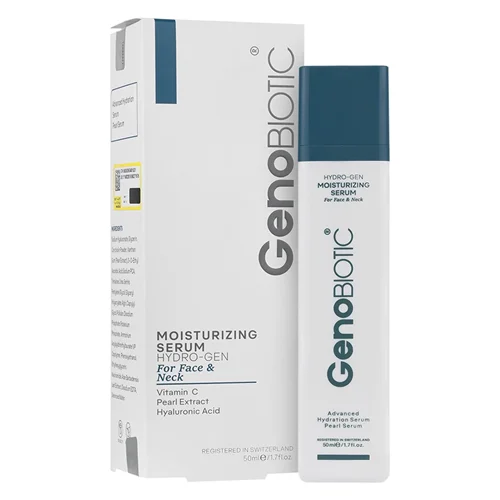 سرم رطوبت رسان صورت و گردن ژنوبایوتیک 50 میلی لیتر Geno Biotic Moisturizing Serum For Face And Neck 50 ml