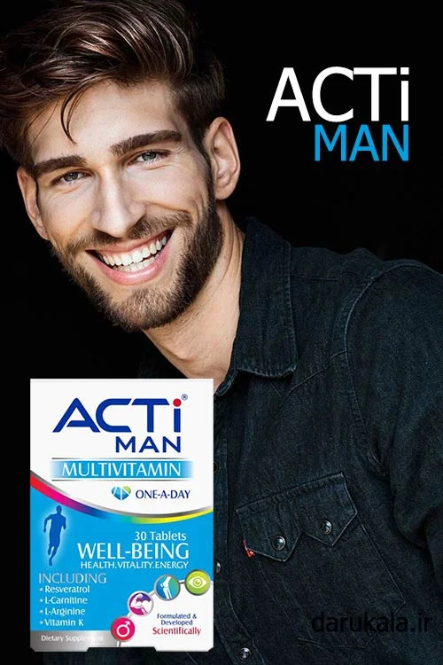 قرص اکتی من ابیان دارو 30 عدد Abian Daru Acti Man 30 Tabs