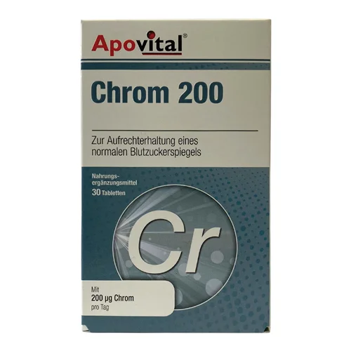 قرص کروم آپوویتال Apovital Chrom 200 mcg 30 Tablets