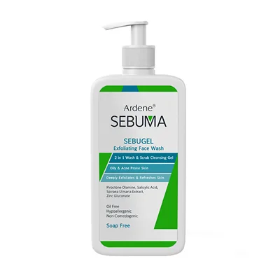 ژل شوینده و ساینده صورت مناسب پوست‌های چرب و آکنه‌دار آردن سبوما 350 میلی‌لیتر Ardene Sebuma