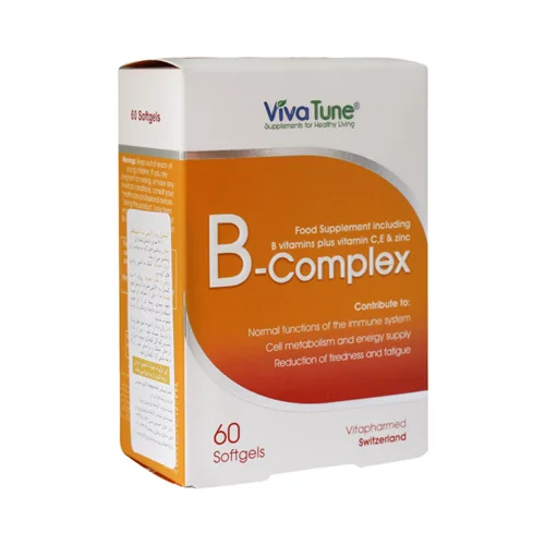 سافت ژل ب کمپلکس ویواتیون 60 عدد Viva Tune B Complex 60 Softgels