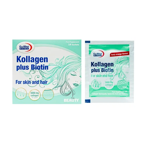 ساشه کلاژن پلاس بیوتین یوروویتال 14 عددی Eurhovital Kollagen Plus Biotin 14 Sachets