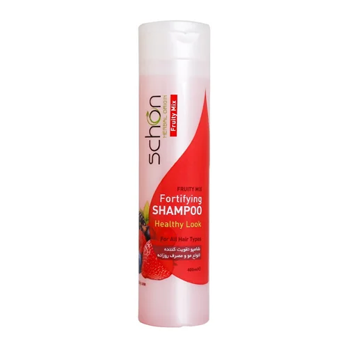 شامپو میوه ای فورتیفایینگ شون مناسب انواع مو 400 میلی لیتر Schon Frotifying Shampoo For All Hair Types 400 ml