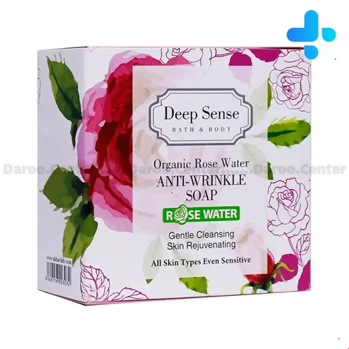 صابون گلاب مناسب پوست های دارای چروک دیپ سنس 75 میلی گرمی