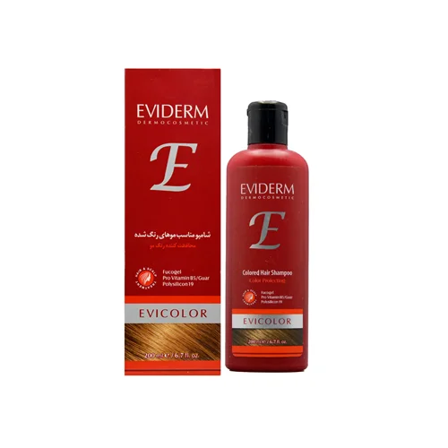 شامپو اویکالر اویدرم مناسب موهای رنگ شده 200 میلی لیتر Eviderm Evicolour Shampoo 200 ml