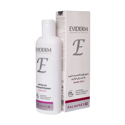 شامپو تقویت کننده و ضد شوره پالمینکس پلاس اویدرم 200 میلی لیتر Eviderm Anti Hair Loss And Dandruff Shampoo 200 ml