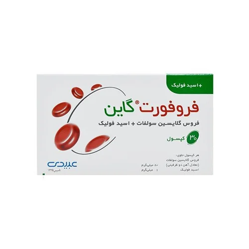 کپسول فروفورت گاین دکتر عبیدی بسته 30 عددی