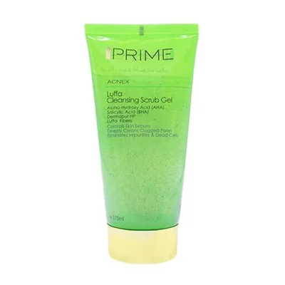 ژل پاک کننده اسکراب لوفا پرایم مناسب پوست های چرب ۱۷۵ میلی لیتر Prime Acnex Luffa Cleansing Scrub Gel 175 ml