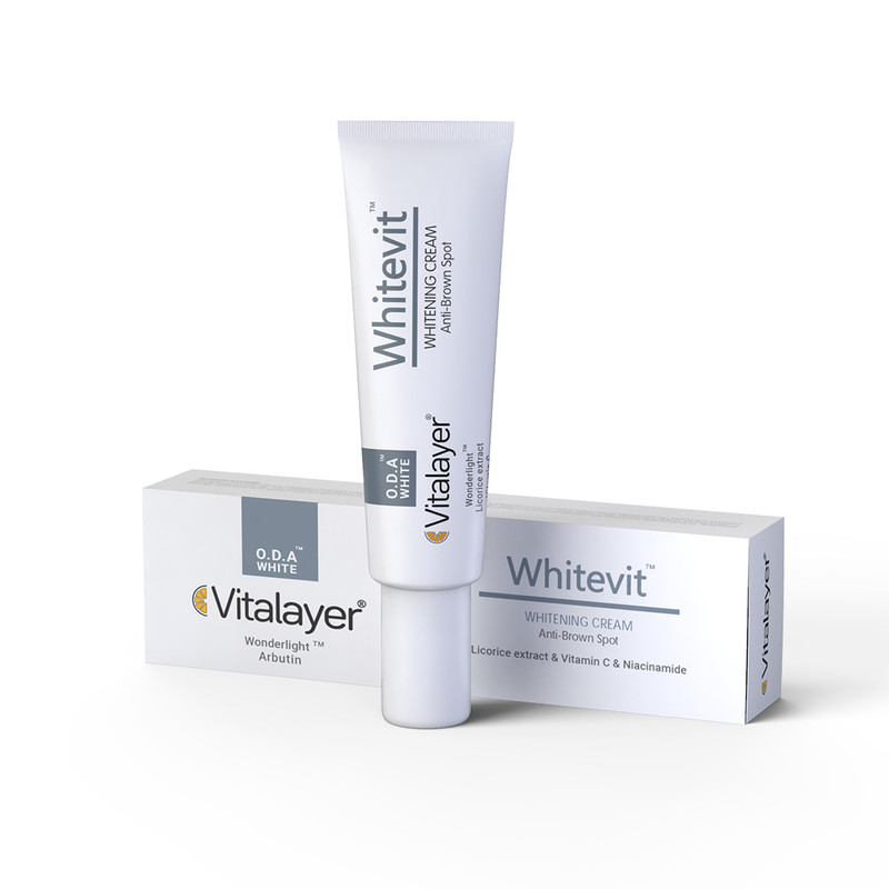 کرم روشن کننده و ضد لک ویتالیر مدل Whitevit حجم 30 میلی لیتر