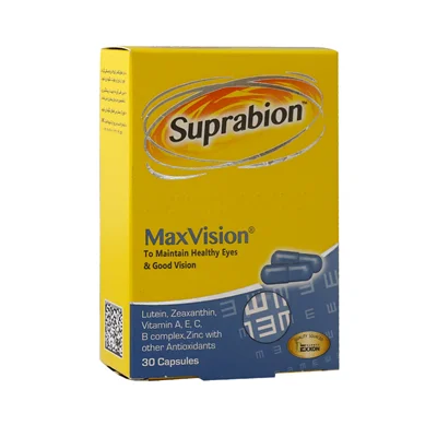 کپسول مکس ویژن سوپرابیون جهت سلامتی چشم و حفظ بینایی 30 عدد-Suprabion Max Vision 30 Caps