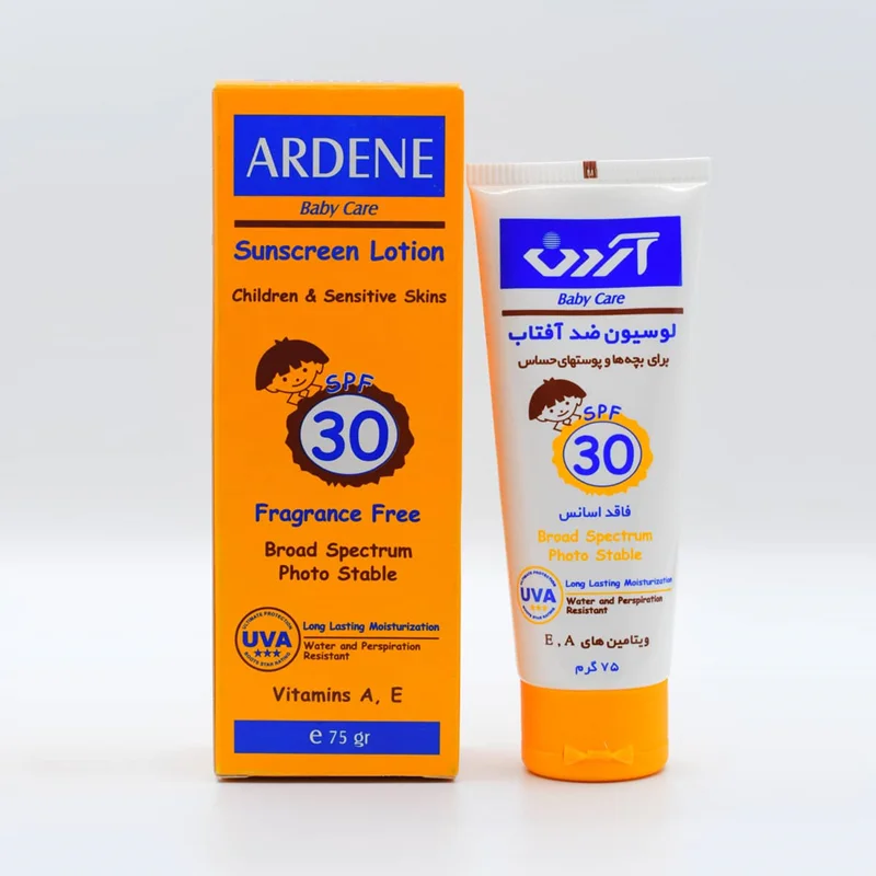 لوسیون ضد آفتاب کودکان SPF 30 آردن