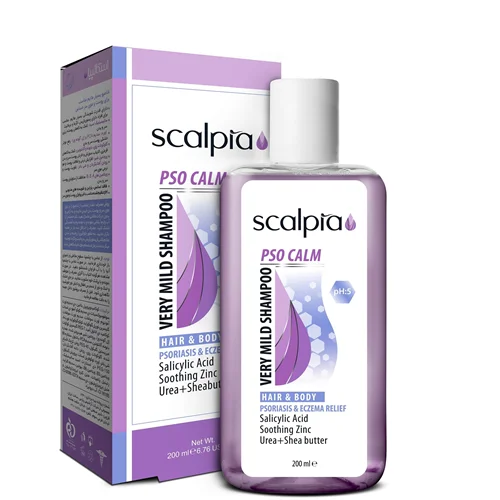 شامپو سر و بدن بسیار ملایم اسکالپیا مناسب پوست های حساس 200 میلی لیتر Scalpia Very Mild Hair and Body Shampoo 200ml