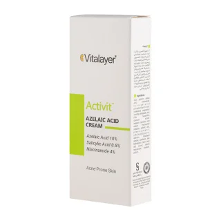 کرم آزلائیک اسید 10 درصد اکتی ویت ویتالیر 30 میلی لیتر Vitalayer Activit Azalaic Acid Cream 30 Ml