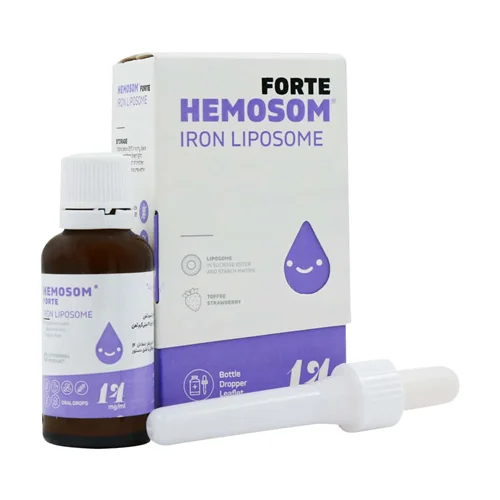 قطره آهن هموزوم فورت  Vanda Pharmed Hemosom Fort 30 ml