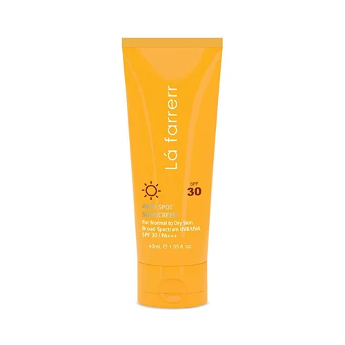 کرم ضد آفتاب SPF30 پوست خشک و معمولی لافارر ضدلک و بدون رنگ 40 میلی لیتر