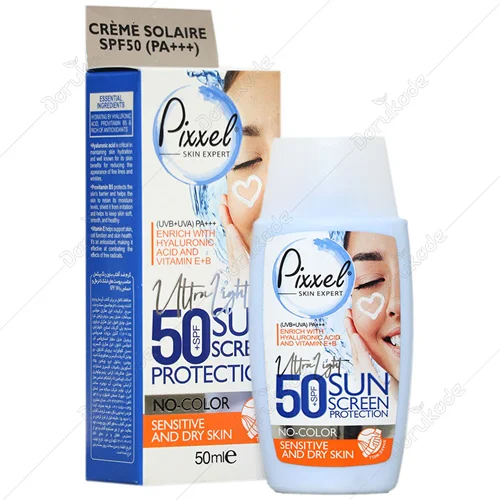 کرم ضد آفتاب پیکسل SPF50 پوست خشک (بی رنگ)