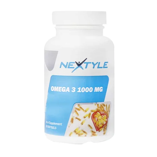 سافت ژل امگا 3 1000 میلی گرم نکستایل 60 عدد Nextyle Omega 3 1000 Mg 60 Softgels