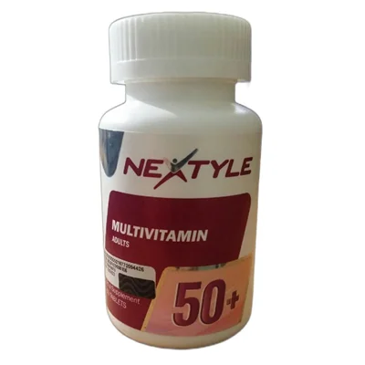 قرص مولتی ویتامین بزرگسالان بالای 50 سال نکستایل بسته 60 عددی_ Nextyle Multivitamin Adults +50 60 Tabletes