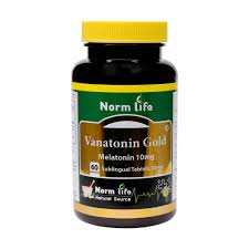 قرص زیر زبانی واناتونین گلد 10 نورم لایف 60عددیNorm Life Vanatonin Gold 60 Tabs