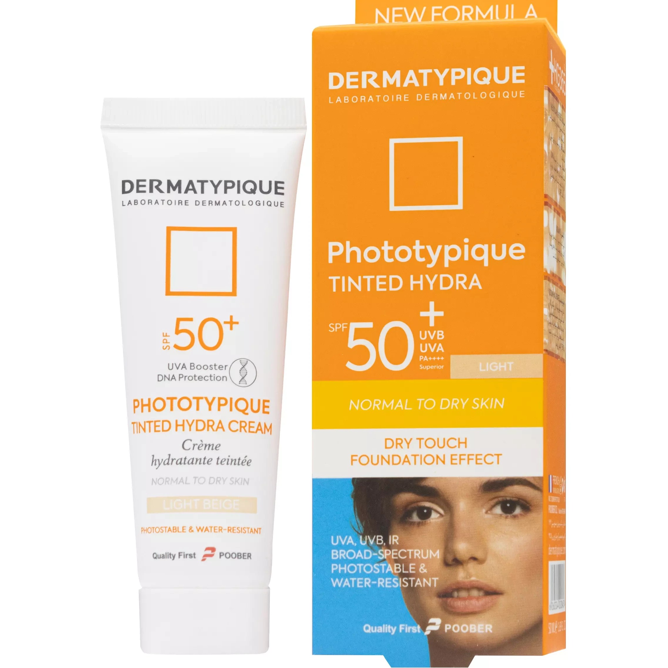 کرم ضد آفتاب رنگی پوست خشک spf50 (رنگ روشن) فتوتیپیک درماتیپیک DERMATYPIQUE