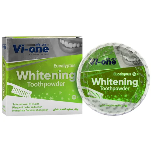 پودر سفید کننده دندان نعناع وی وان ۵۰ گرم Vi-One Whitening Toothpowder Mint 50 g