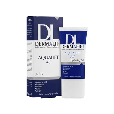 ژل آبرسان درمالیفت مدل AQUALIFT AC مناسب پوست های چرب و جوش دار حجم 50 میلی لیتر