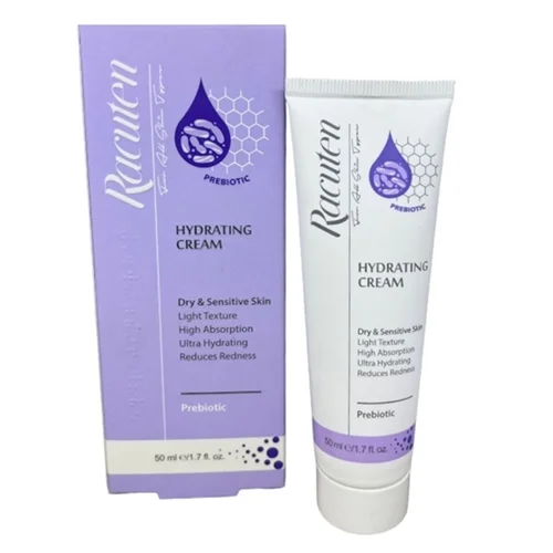 کرم آبرسان راکوتن مناسب پوست خشک و حساسRacuten Hydrating Cream For Dry And Sensitive Skin Racuten