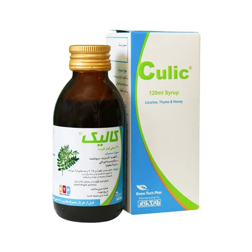 شربت ضد سرفه کالیک نوتک فار ۱۲۰ میلی لیتر | Know Tech Phar Culic syrup 120 ml