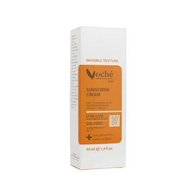کرم ضد آفتاب وچه SPF 50 مناسب پوست های خشک و معمولی حجم 40 میلی لیتر - بی رنگ