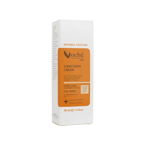کرم ضد آفتاب وچه SPF 50 مناسب پوست های خشک و معمولی حجم 40 میلی لیتر - بی رنگ