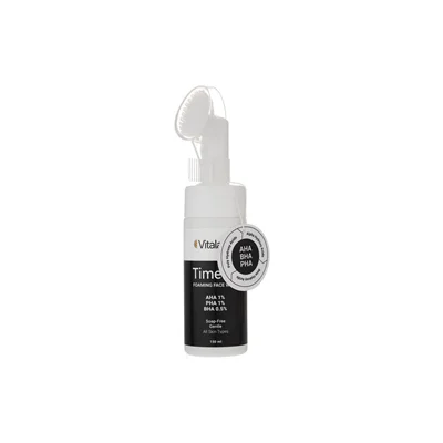 فوم پاک کننده صورت ویتالیر مدل تایم ویت مناسب برای انواع پوستVitalayer Timevit Foaming Face Wash 150 ml