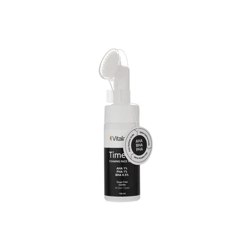 فوم پاک کننده صورت ویتالیر مدل تایم ویت مناسب برای انواع پوستVitalayer Timevit Foaming Face Wash 150 ml