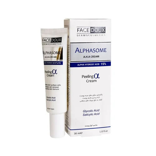 کرم لایه بردار فیس دوکس 15درصد Face Doux Alphasome 15% AHA Peeling Cream 30 ml