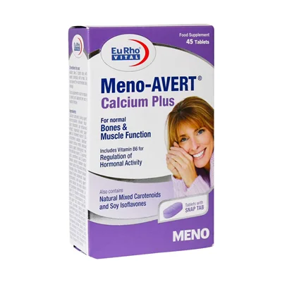 قرص منو اورت کلسیم پلاس یوروویتال 45 عدد_Meno Avert Calcium Plus