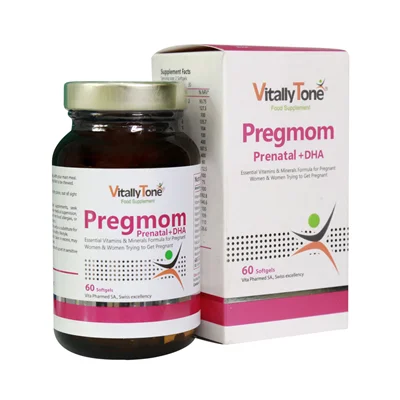 سافت ژل پرگمام ویتالی تون 60 عددیVitally Tone Pregmom 60 Softgels